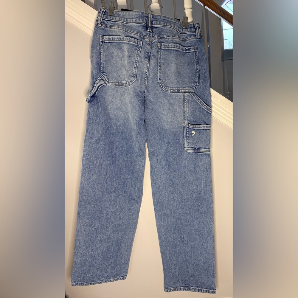SO Junior Women’s High Rise Carpenter Jeans - Size7/28W - Picture 2 of 8